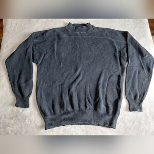 Vtg Gap Navy BIue Heavy Knit Sweater Mens Large